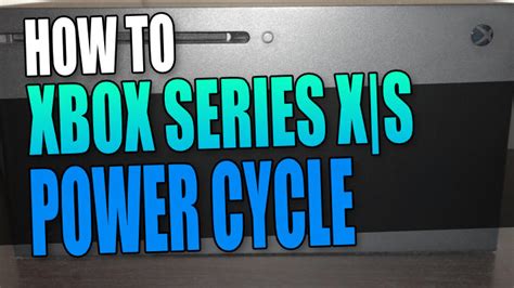 power cycle xbox series x